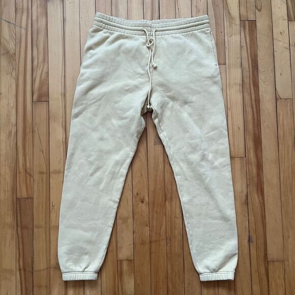 Tha Cozy Fleece Other - Tna Cozy Fleece Perfect Sweatpants Cream XL Relaxed Fit Lounge
